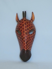 Tiermaske Giraffe (H ± 38 B ± 16 cm)